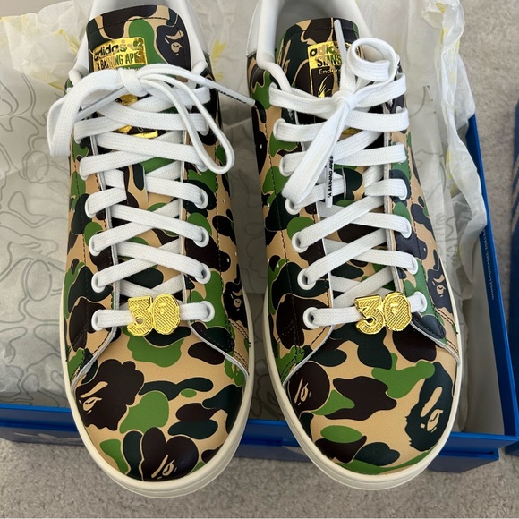 Adidas Stan Smith x BAPE 30th Anniversary Shoe - Picture 5 of 14